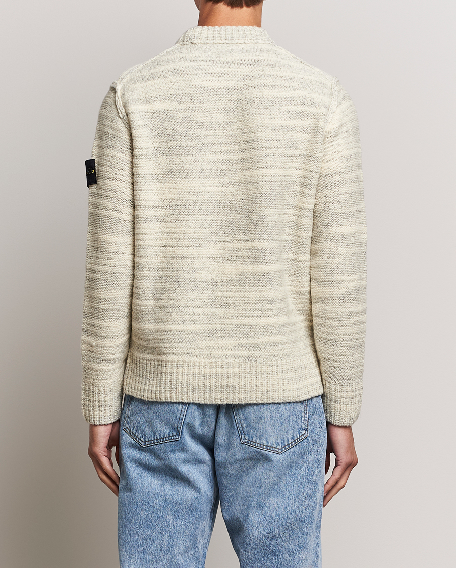Herre | Trøjer | Stone Island | Knitted Wool/Nylon Sweater Plaster