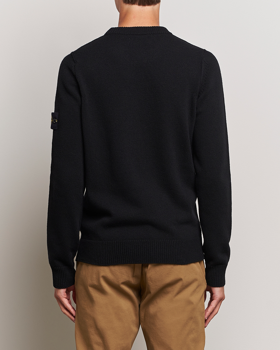 Herre | Trøjer | Stone Island | Knitted Lambwool Sweater Black