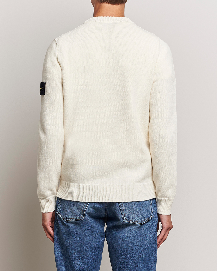 Herre | Trøjer | Stone Island | Knitted Lambwool Sweater Natural