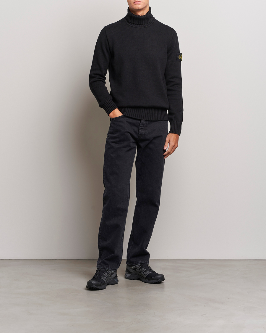 Herre | Trøjer | Stone Island | Winter Cotton Polo Black