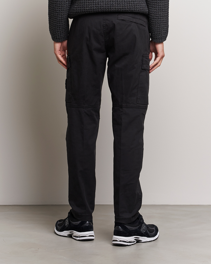 Herre | Bukser | Stone Island | Stretch Cotton Gabardine Trousers Black