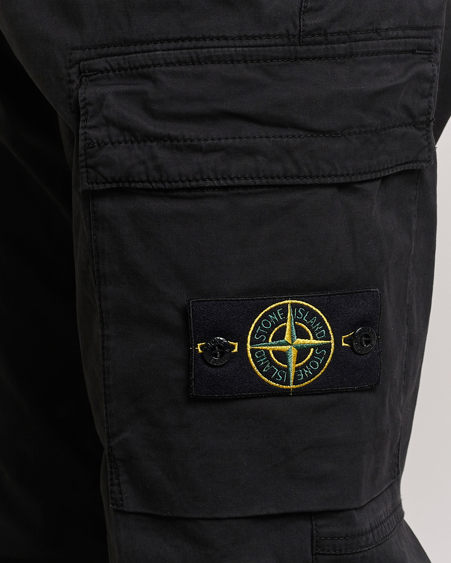 Herre | Bukser | Stone Island | Stretch Cotton Gabardine Trousers Black