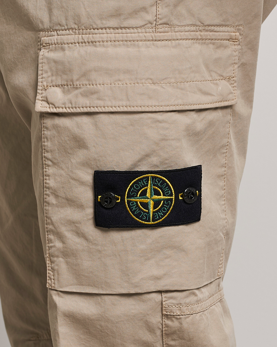 Herre | Bukser | Stone Island | Stretch Cotton Gabardine Trousers Sand