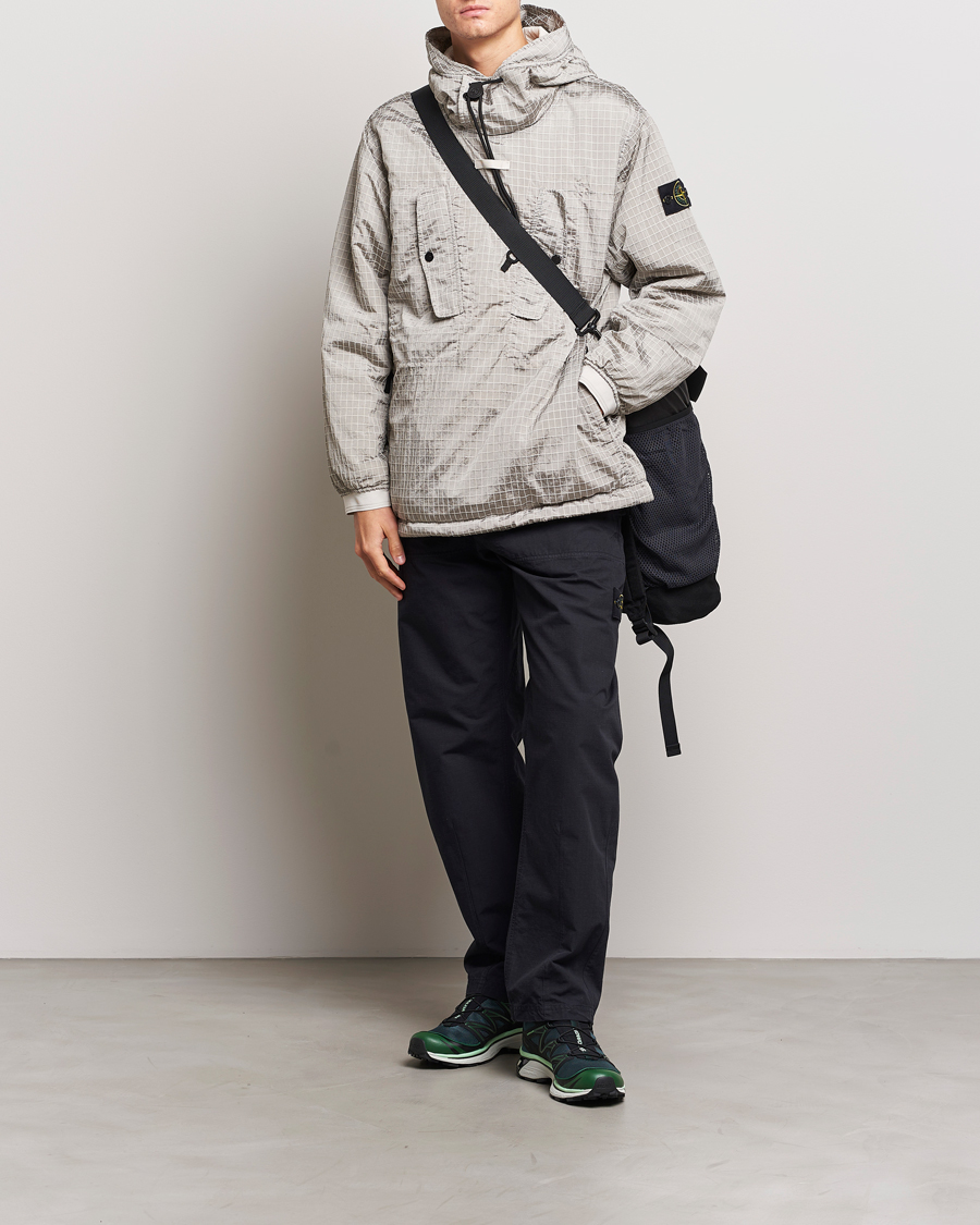 Herre | Bukser | Stone Island | Garment Dyed Ripstop Trousers Navy Blue