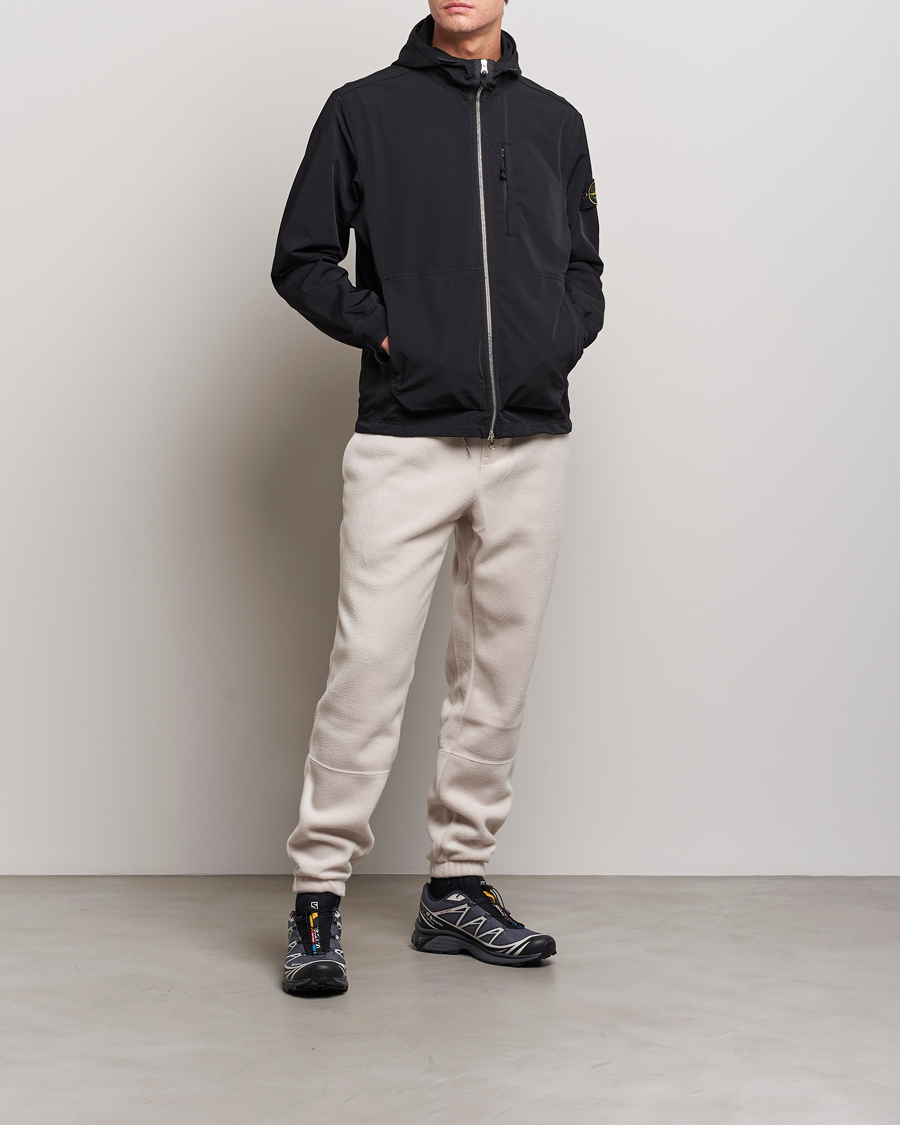 Herre | Trøjer | Stone Island | Garment Dyed Recycled Nylon Full Zip Black