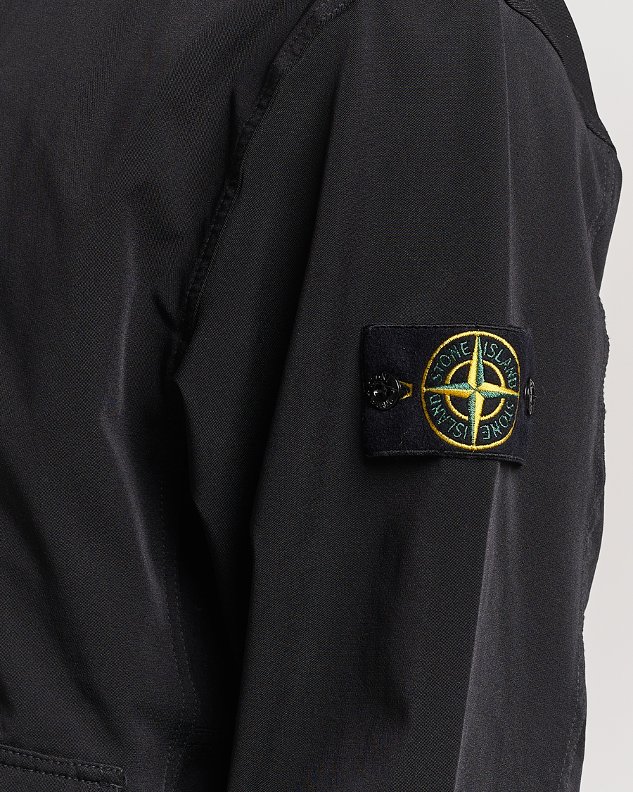 Herre | Trøjer | Stone Island | Garment Dyed Recycled Nylon Full Zip Black