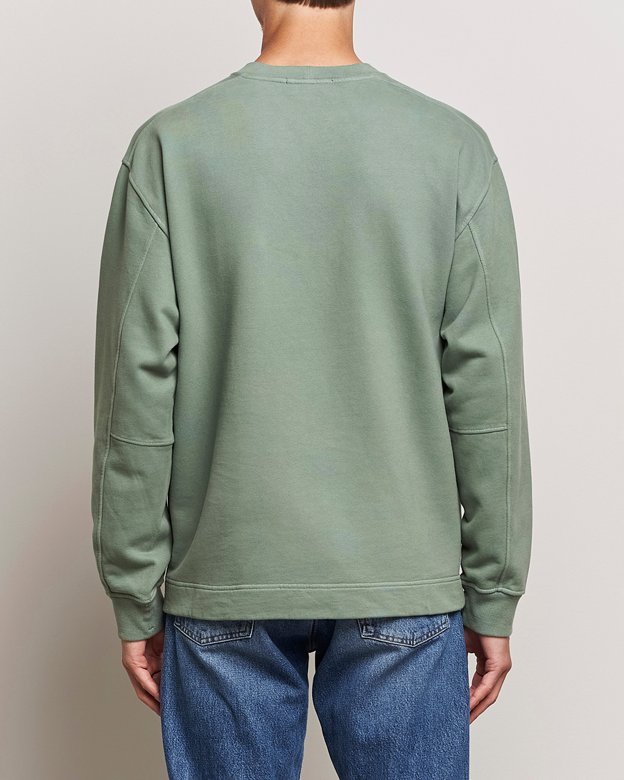Herre | Trøjer | Stone Island | Garment Dyed Fleece Logo Sweatshirt Sage