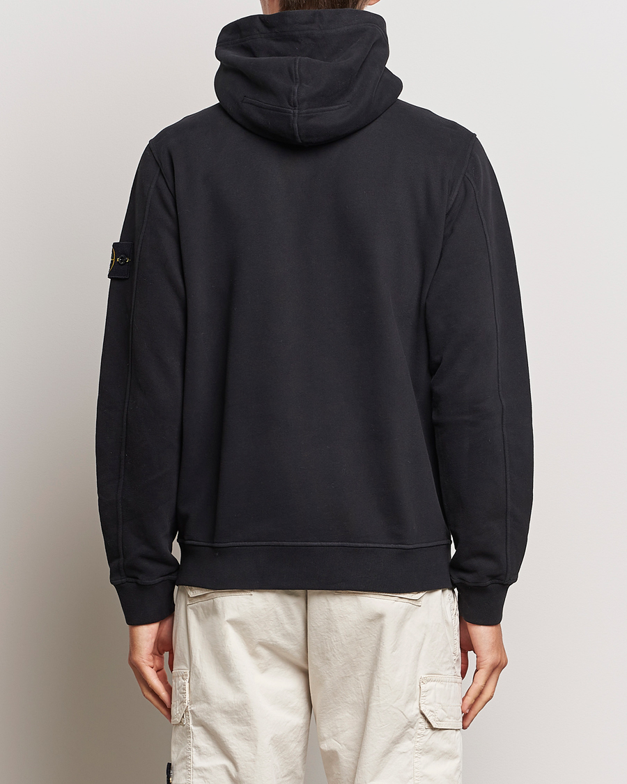 Herre | Trøjer | Stone Island | Garment Dyed Fleece Hooded Full Zip Black