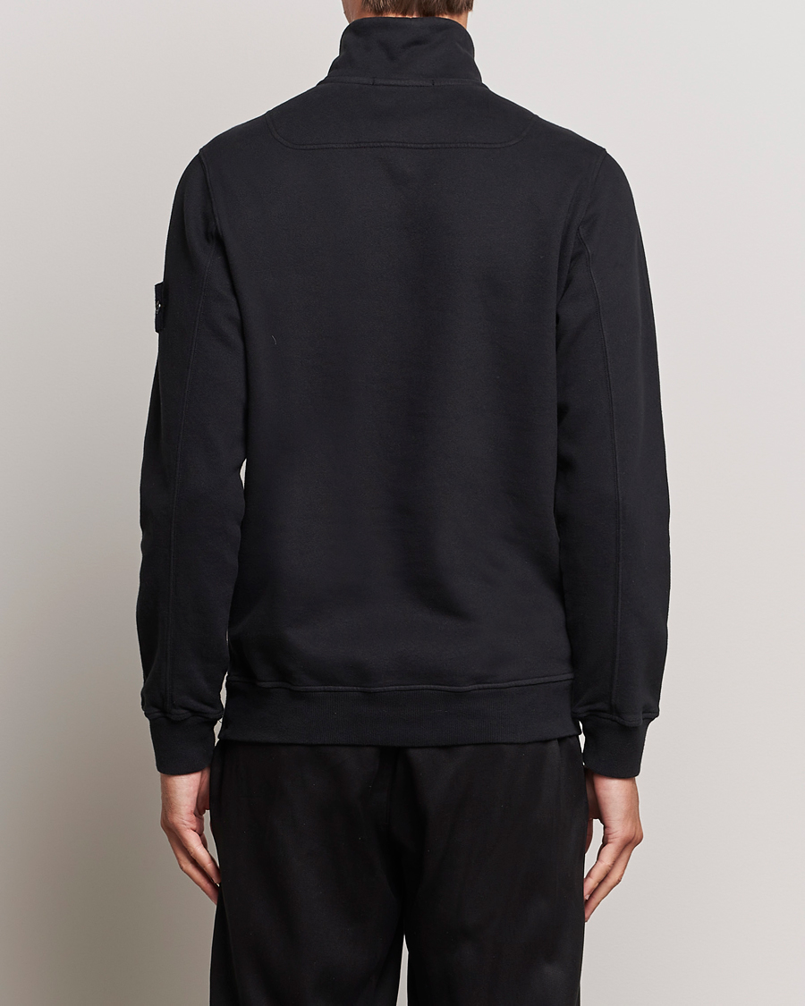 Herre | Trøjer | Stone Island | Garment Dyed Fleece Half Zip Black
