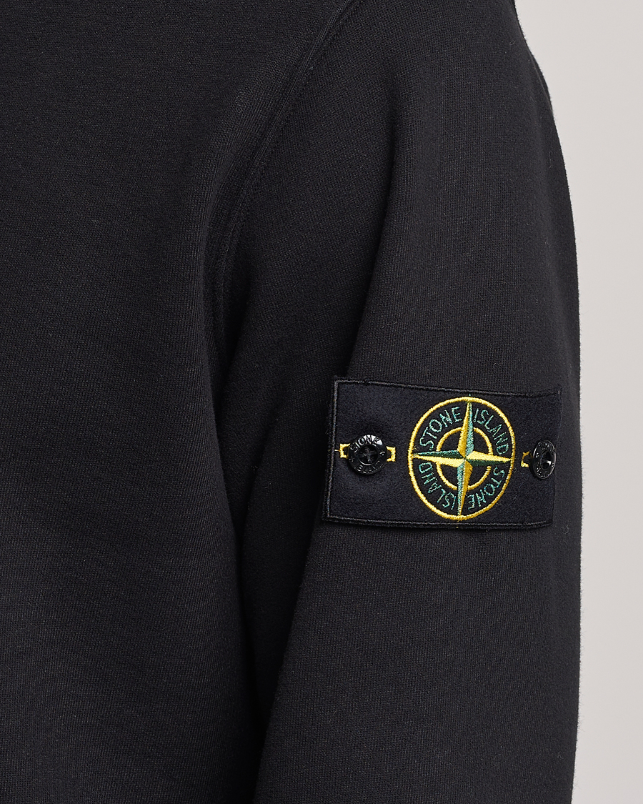 Herre | Trøjer | Stone Island | Garment Dyed Fleece Half Zip Black