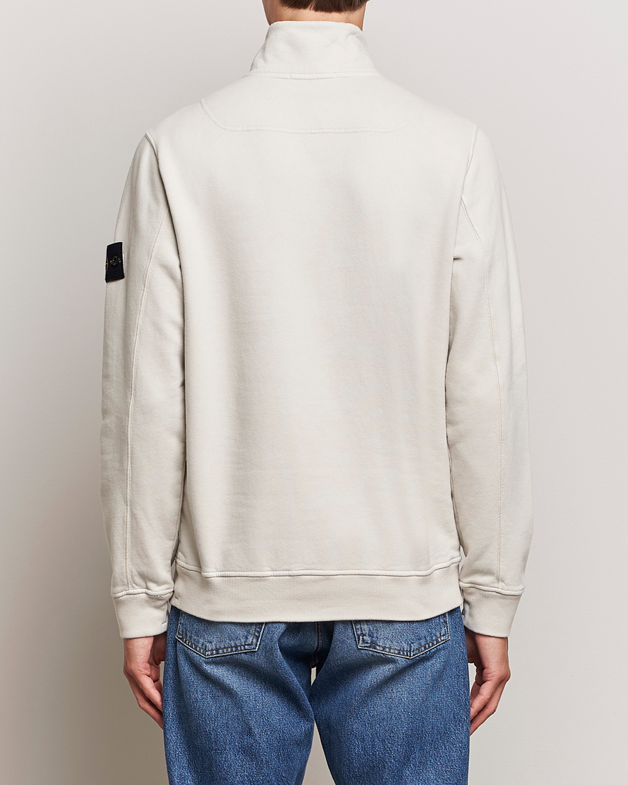 Herre | Trøjer | Stone Island | Garment Dyed Fleece Half Zip Plaster