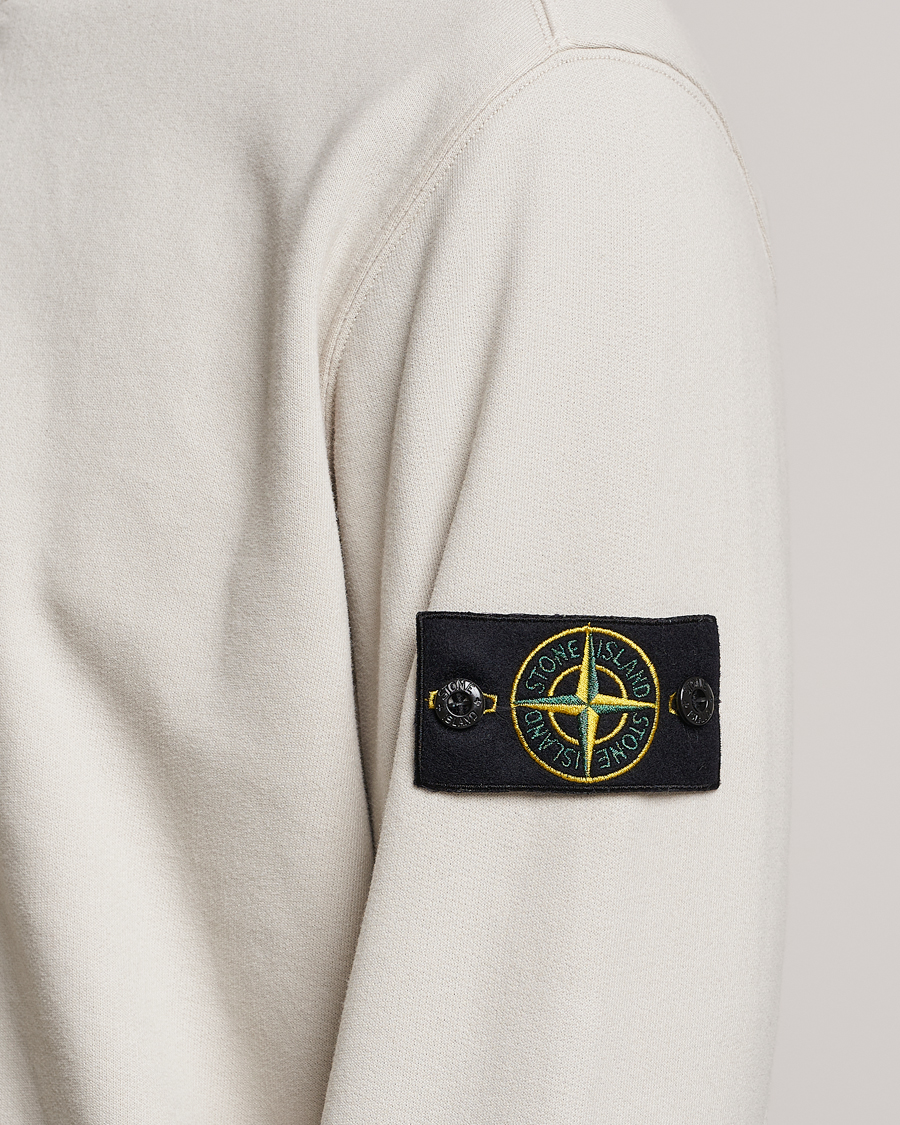 Herre | Trøjer | Stone Island | Garment Dyed Fleece Half Zip Plaster