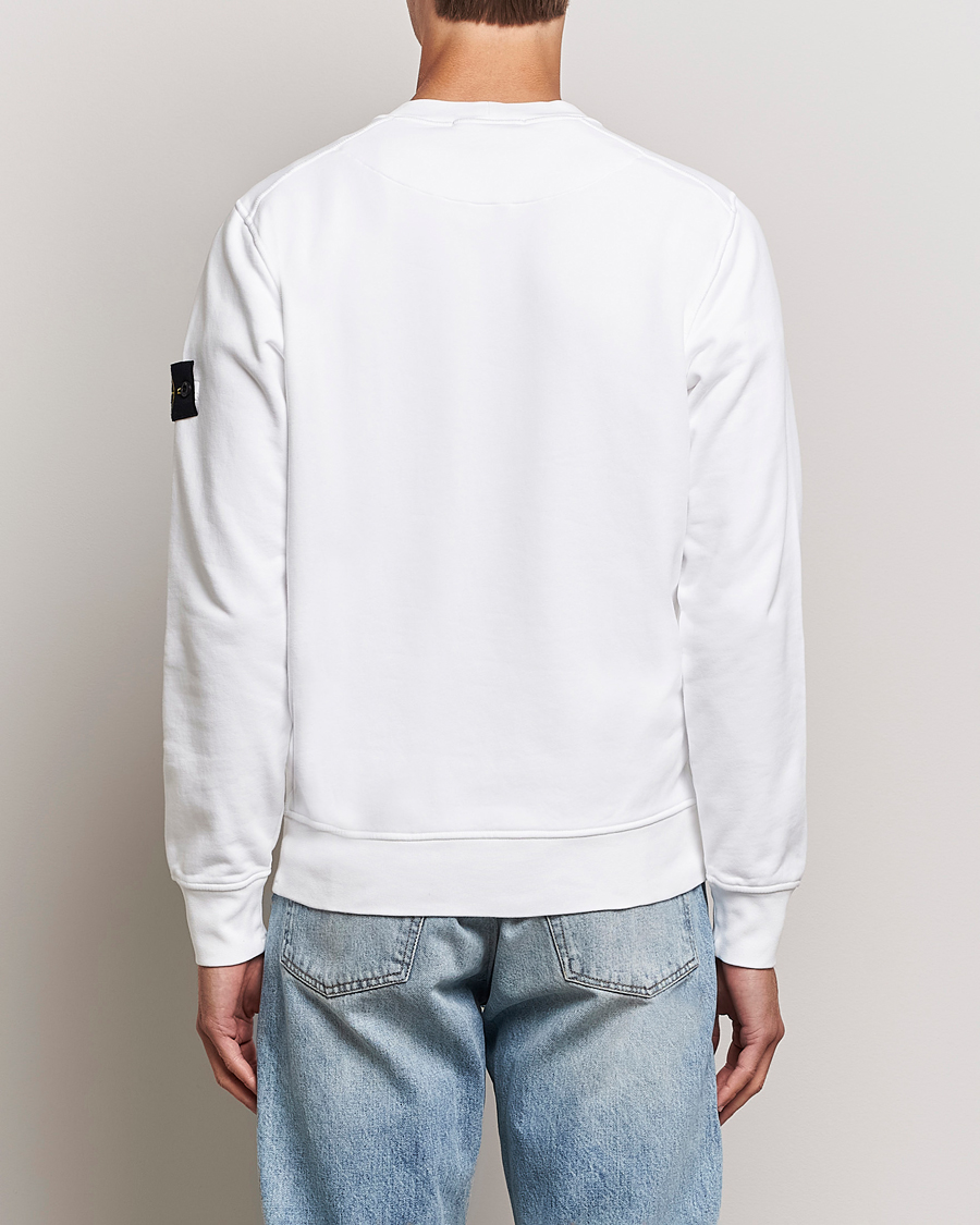 Herre | Trøjer | Stone Island | Garment Dyed Fleece Sweatshirt White