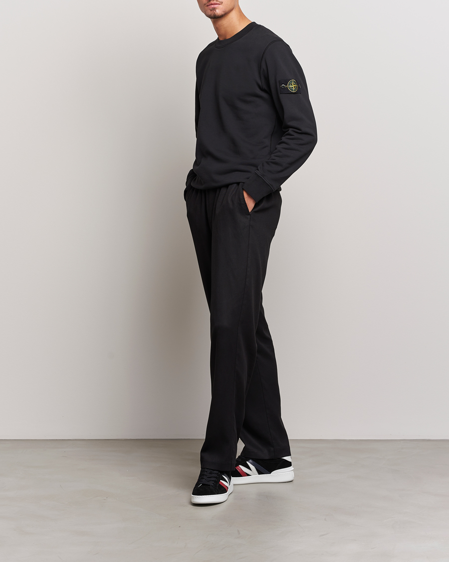 Herre | Trøjer | Stone Island | Garment Dyed Fleece Sweatshirt Black