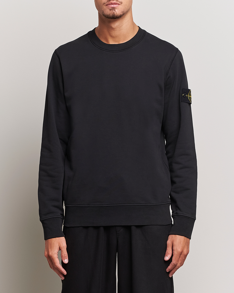 Herre | Stone Island | Stone Island | Garment Dyed Fleece Sweatshirt Black