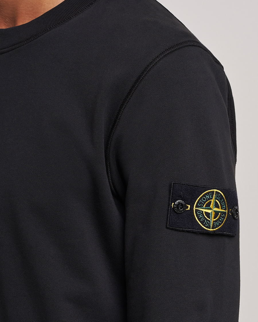 Herre | Trøjer | Stone Island | Garment Dyed Fleece Sweatshirt Black