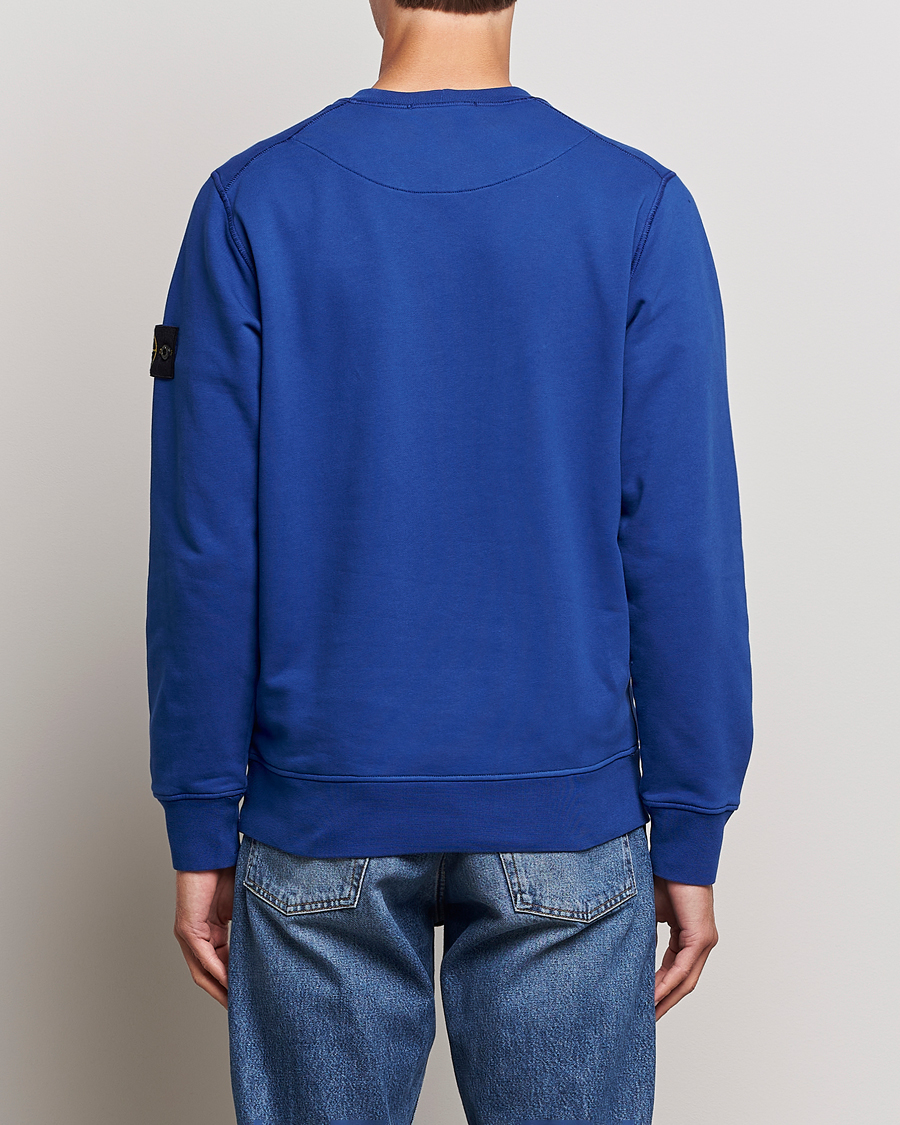 Herre | Trøjer | Stone Island | Garment Dyed Fleece Sweatshirt Bright Blue
