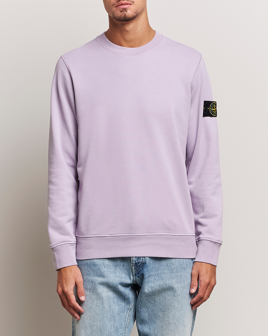 Herre | Trøjer | Stone Island | Garment Dyed Fleece Sweatshirt Lavender