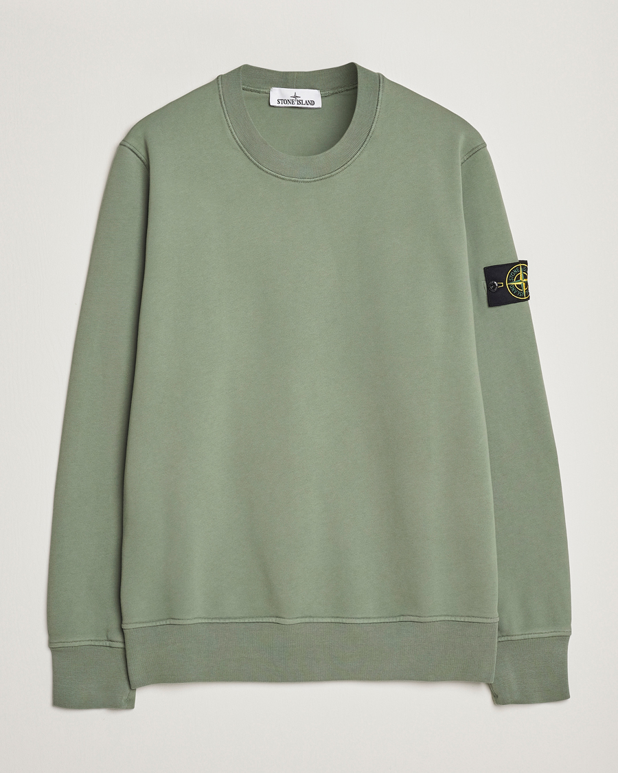 Herre | Trøjer | Stone Island | Garment Dyed Fleece Sweatshirt Sage