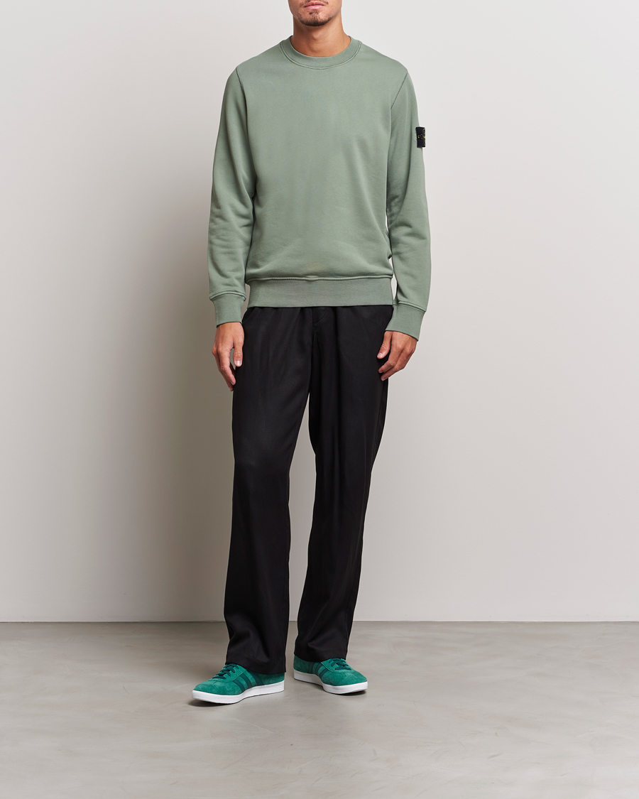 Herre | Trøjer | Stone Island | Garment Dyed Fleece Sweatshirt Sage