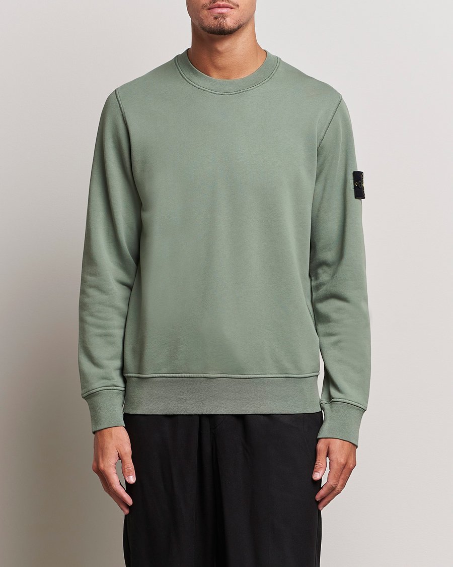 Herre | Trøjer | Stone Island | Garment Dyed Fleece Sweatshirt Sage