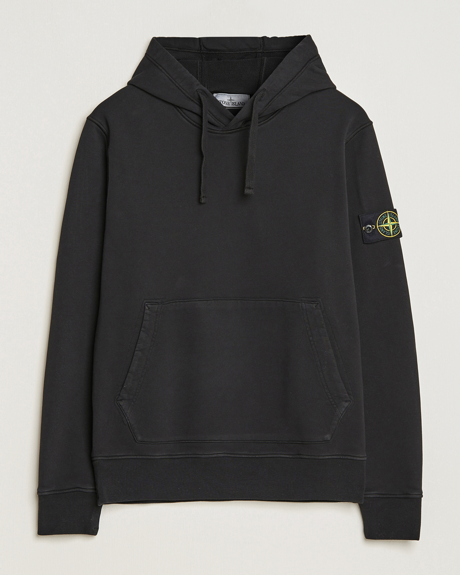 Herre | Trøjer | Stone Island | Garment Dyed Fleece Hood Black