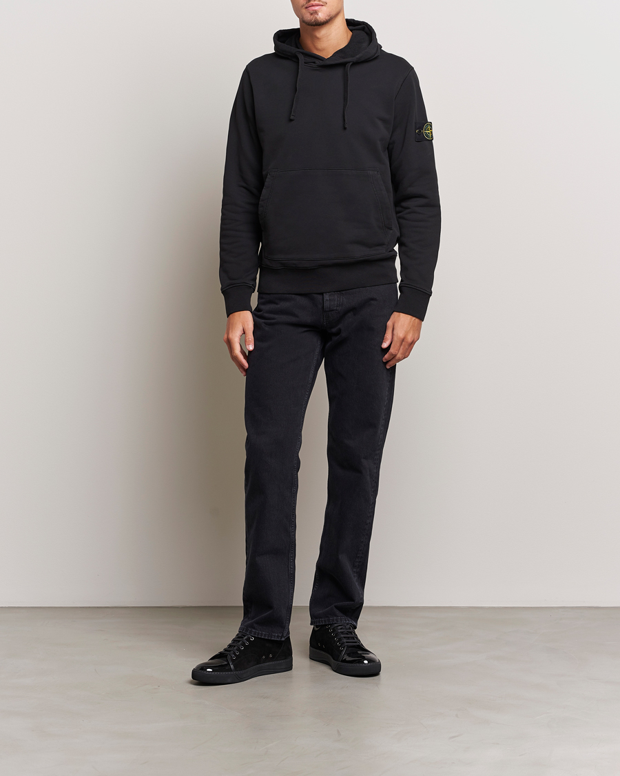 Herre | Trøjer | Stone Island | Garment Dyed Fleece Hood Black