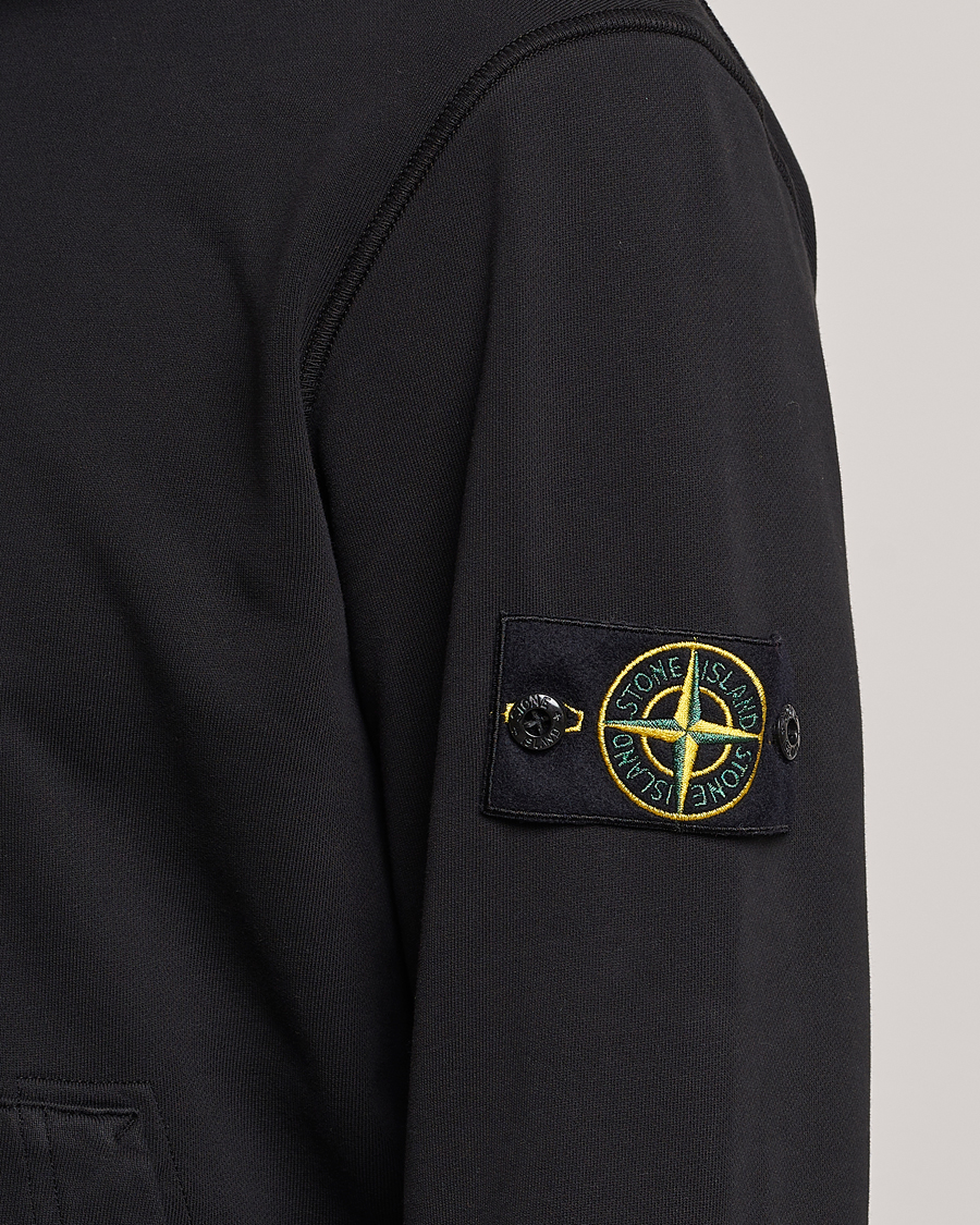 Herre | Trøjer | Stone Island | Garment Dyed Fleece Hood Black