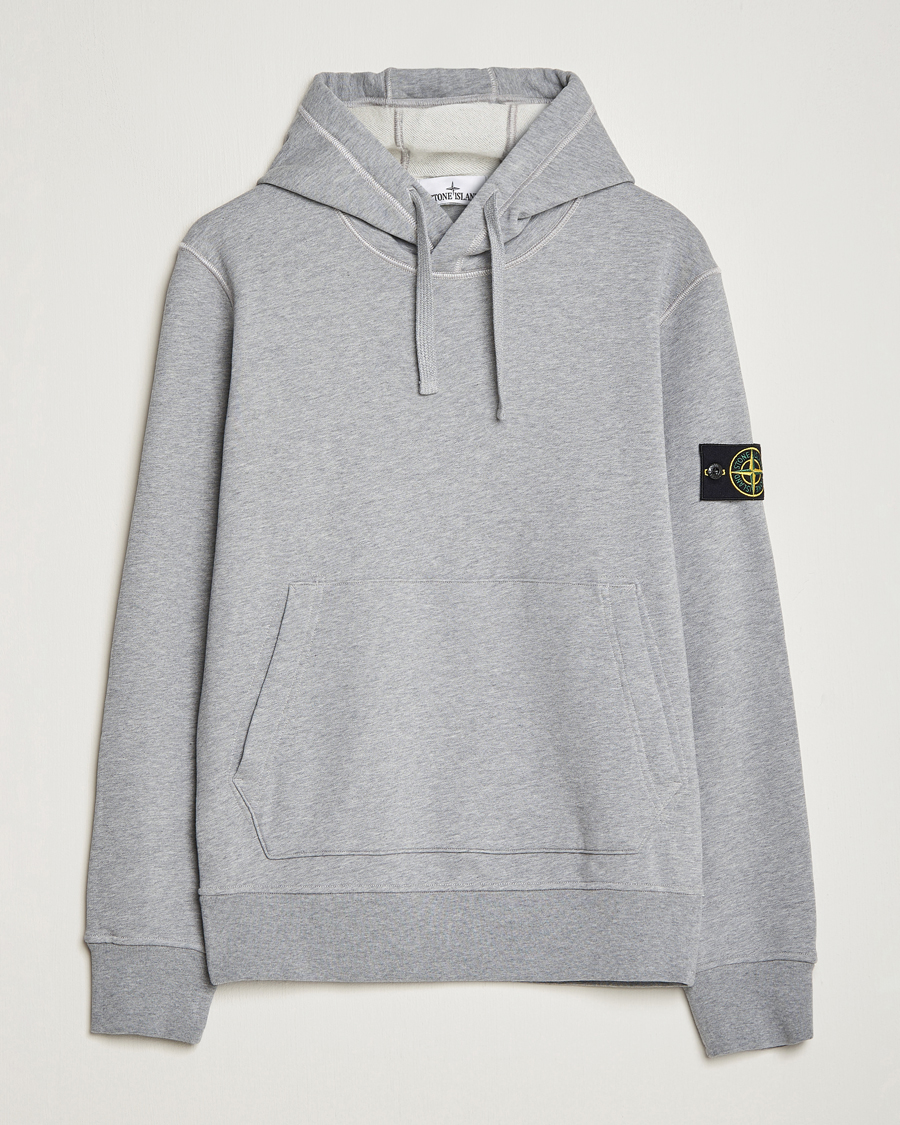 Herre | Trøjer | Stone Island | Garment Dyed Fleece Hood Melange Grey