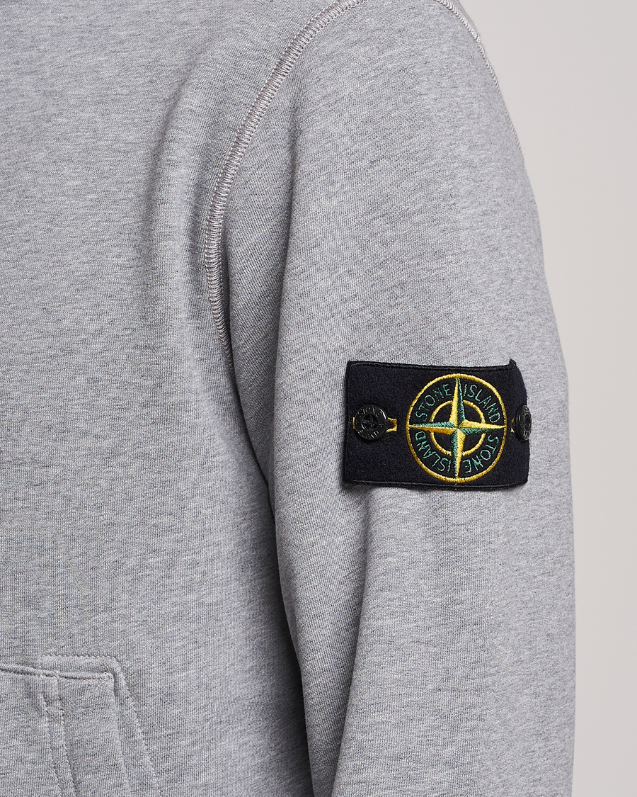 Herre | Trøjer | Stone Island | Garment Dyed Fleece Hood Melange Grey
