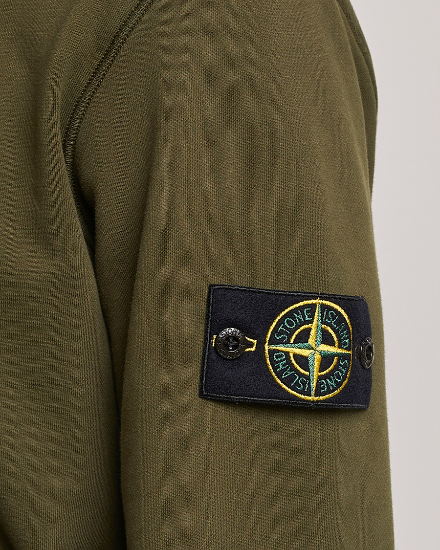Herre | Trøjer | Stone Island | Garment Dyed Fleece Hood Olive