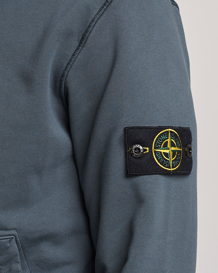Herre | Trøjer | Stone Island | Garment Dyed Fleece Hood Lead Grey