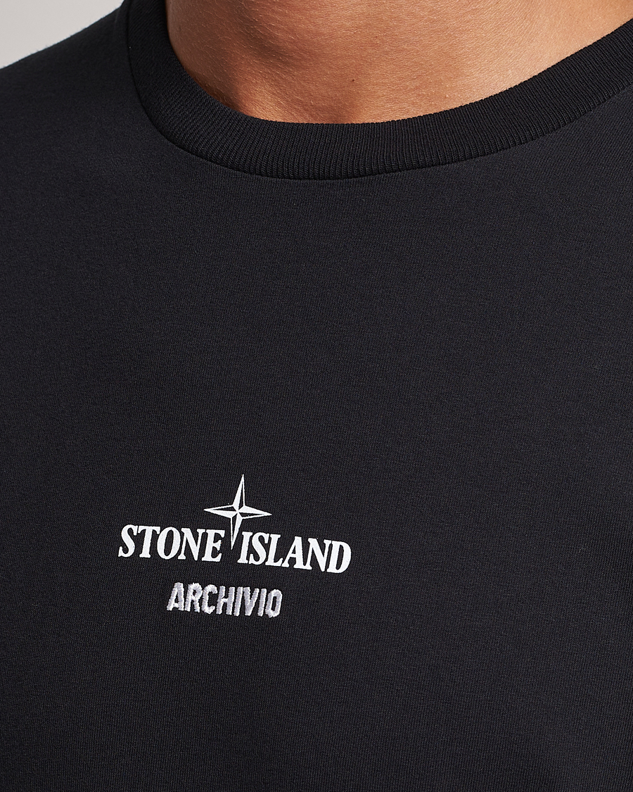 Herre | T-Shirts | Stone Island | Garment Dyed Archivio T-Shirt Black