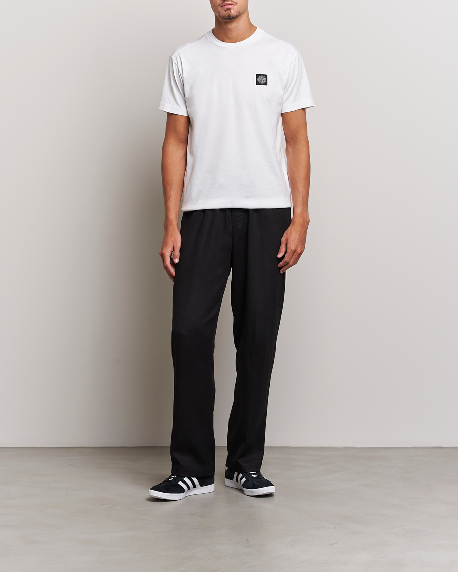 Herre | T-Shirts | Stone Island | Garment Dyed Jersey T-Shirt White