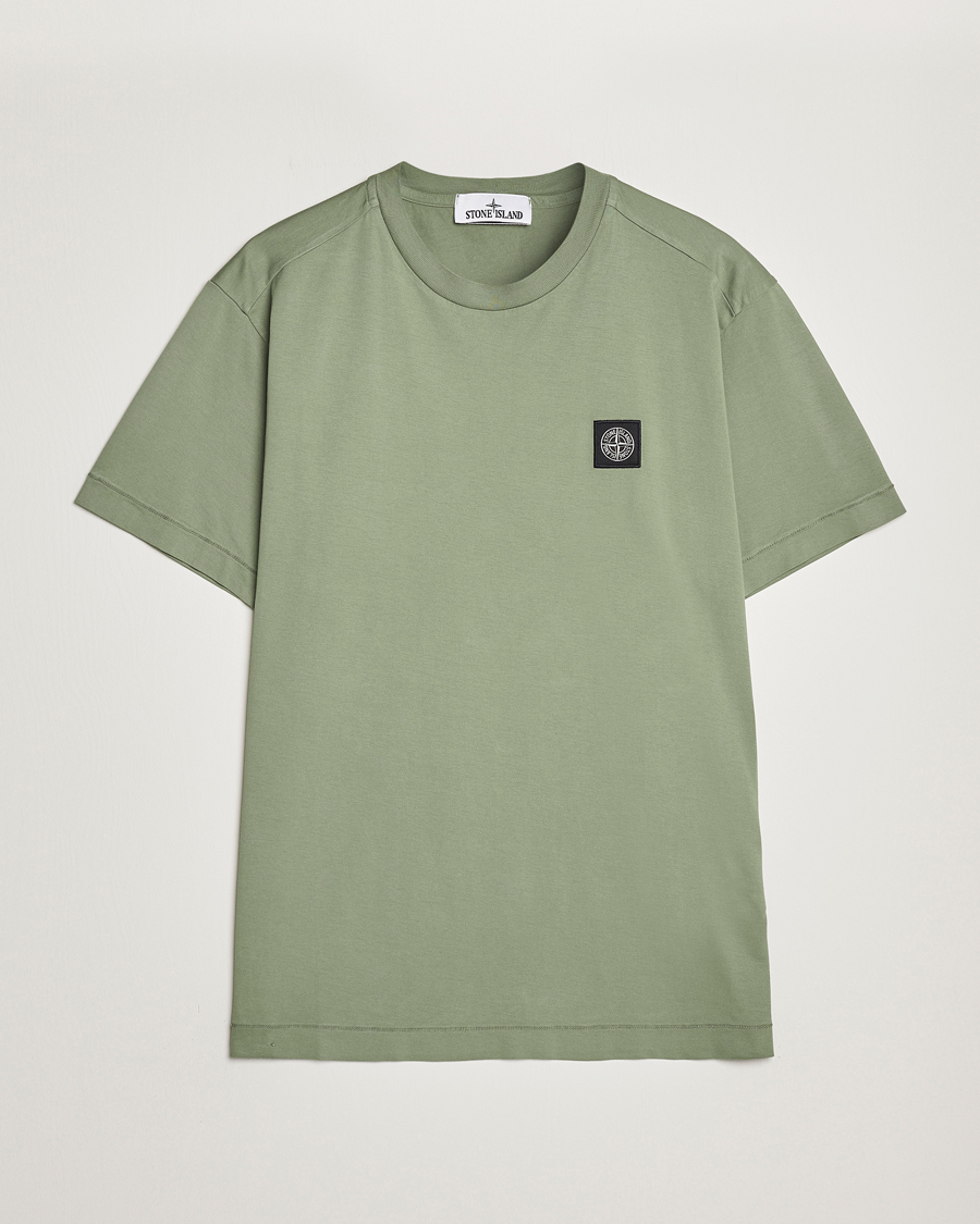 Herre | T-Shirts | Stone Island | Garment Dyed Jersey T-Shirt Sage