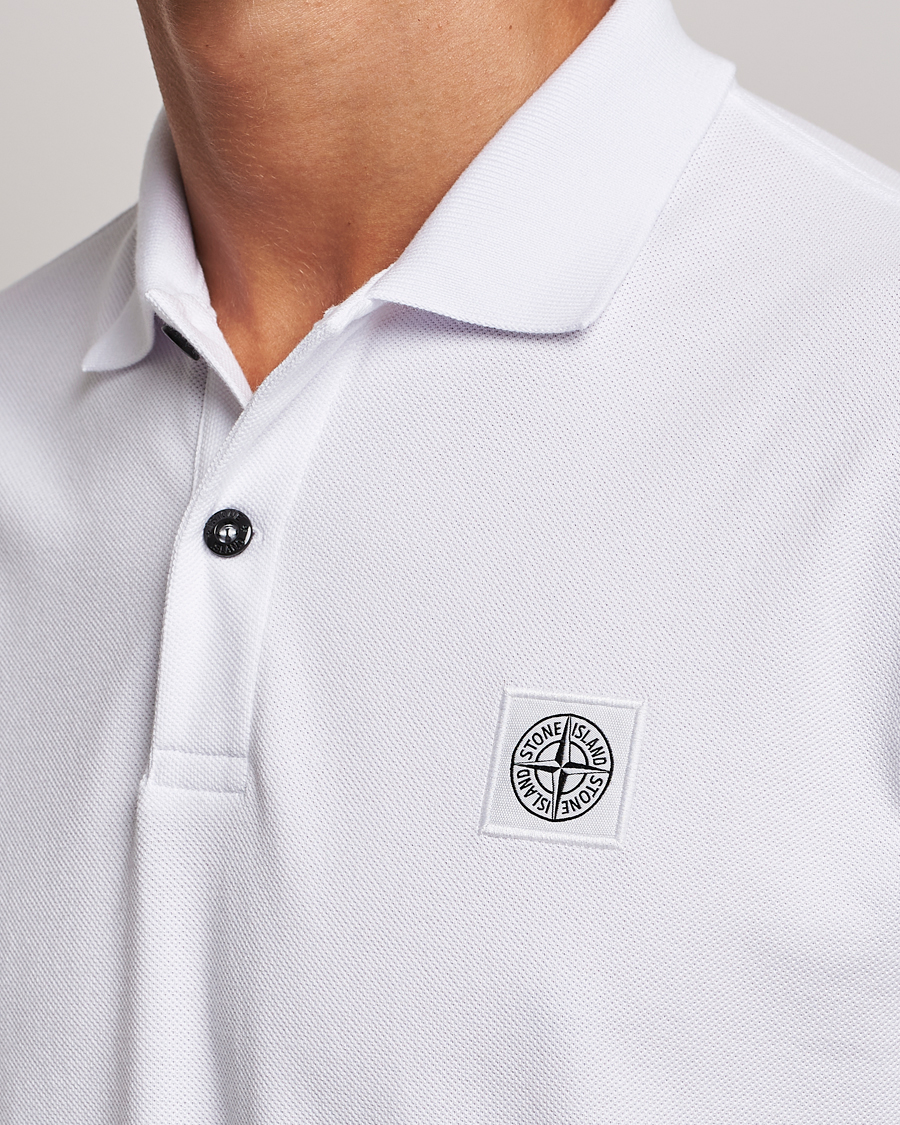 Herre | Polotrøjer | Stone Island | Cotton Pique Polo White