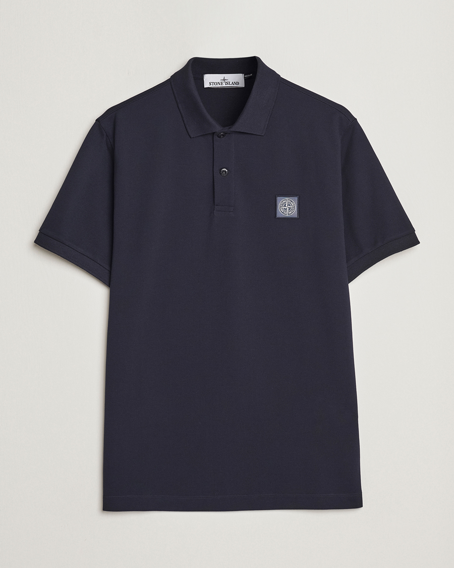 Herre | Polotrøjer | Stone Island | Cotton Pique Polo Navy Blue