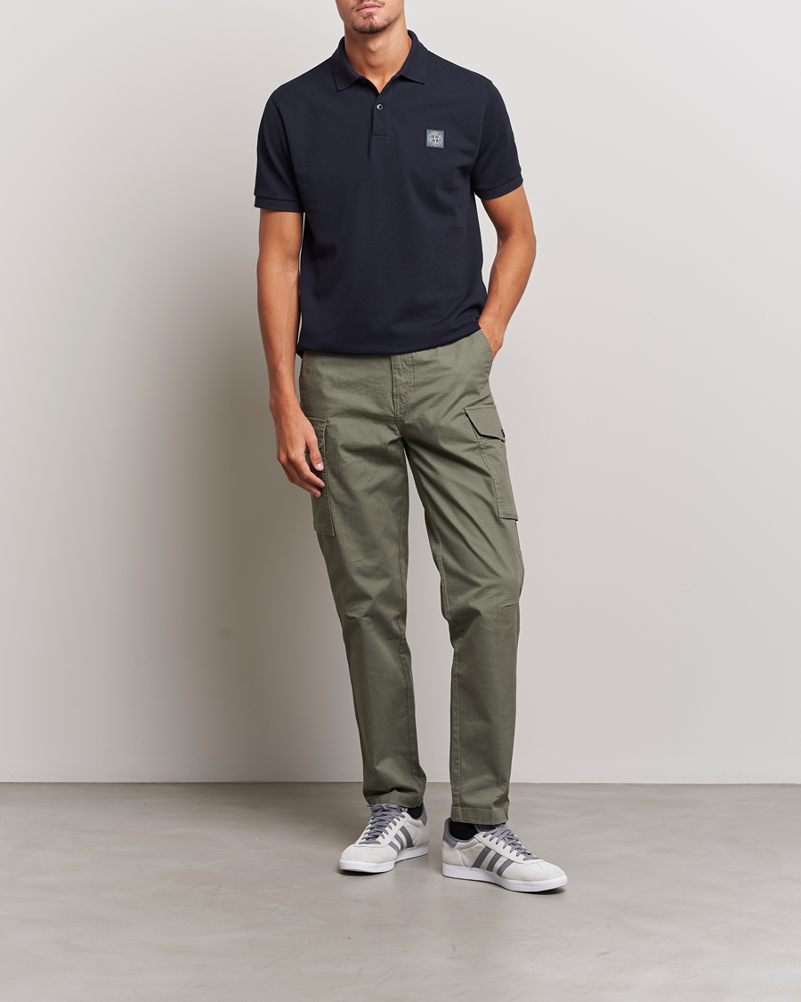 Herre | Polotrøjer | Stone Island | Cotton Pique Polo Navy Blue