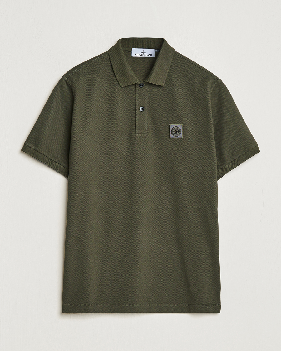 Herre | Polotrøjer | Stone Island | Cotton Pique Polo Olive