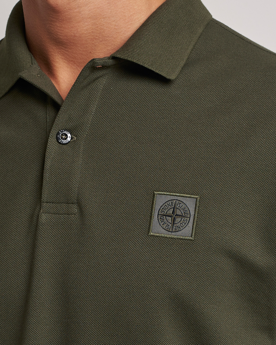Herre | Polotrøjer | Stone Island | Cotton Pique Polo Olive