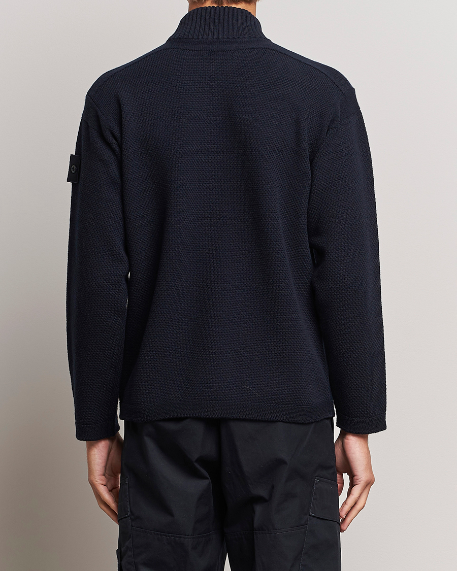 Herre | Trøjer | Stone Island | Ghost Piece Geelong Wool Turtleneck Navy Blue