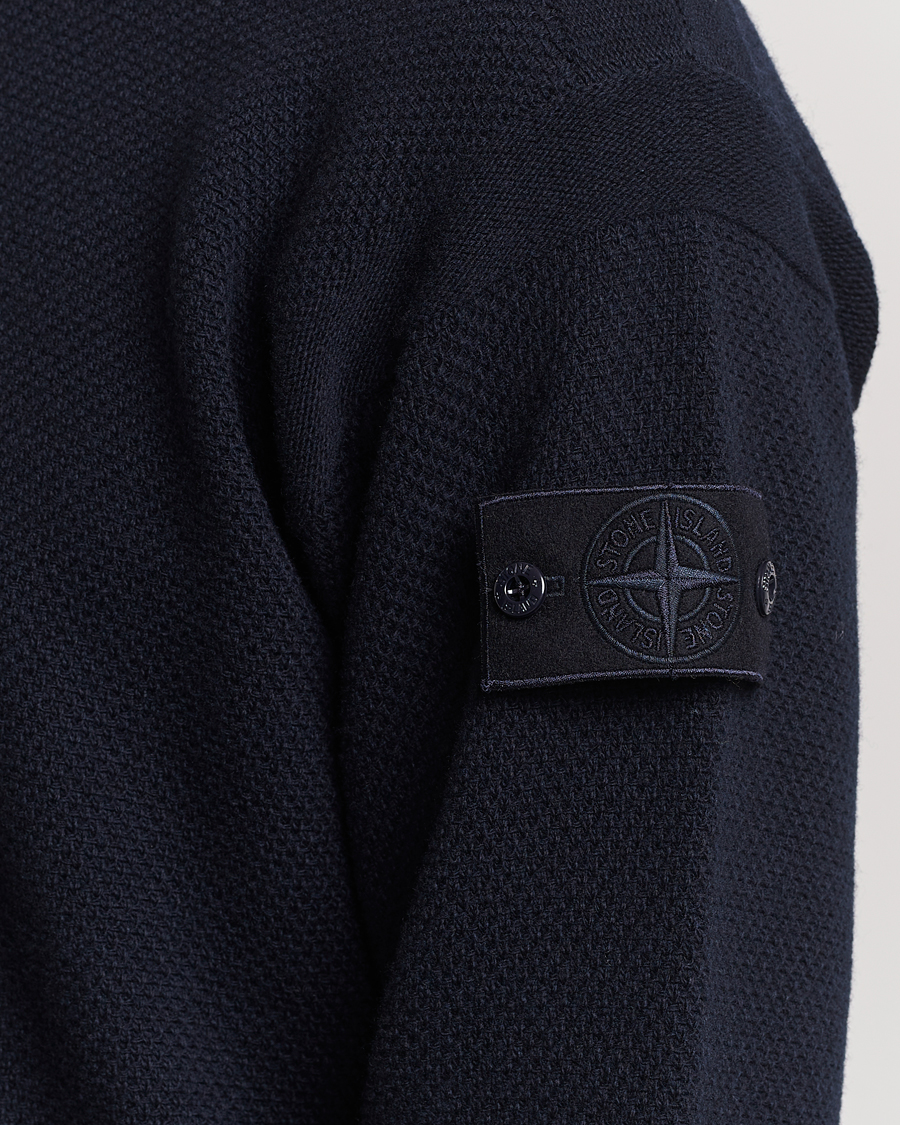 Herre | Trøjer | Stone Island | Ghost Piece Geelong Wool Turtleneck Navy Blue