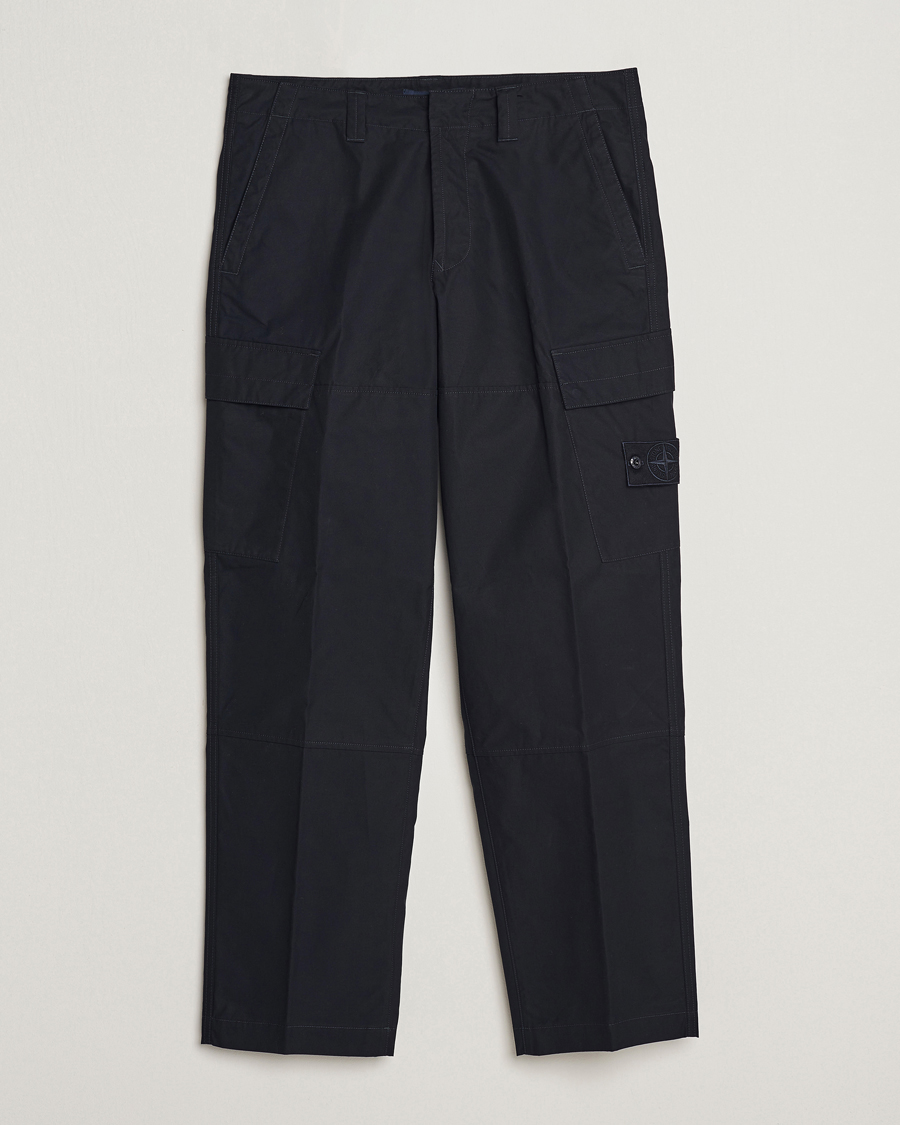 Herre | Bukser | Stone Island | Ghost Piece O-Ventile Trousers Navy Blue