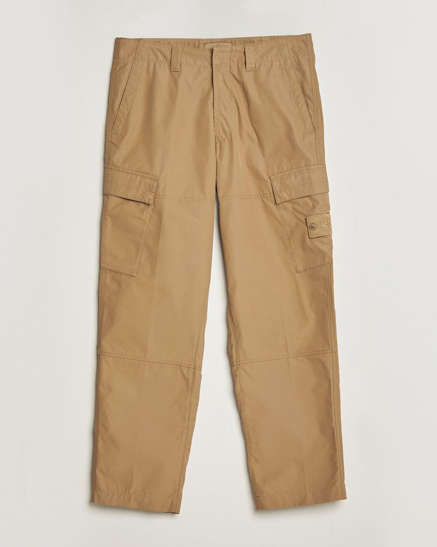 Herre | Bukser | Stone Island | Ghost Piece O-Ventile Trousers Dark Beige