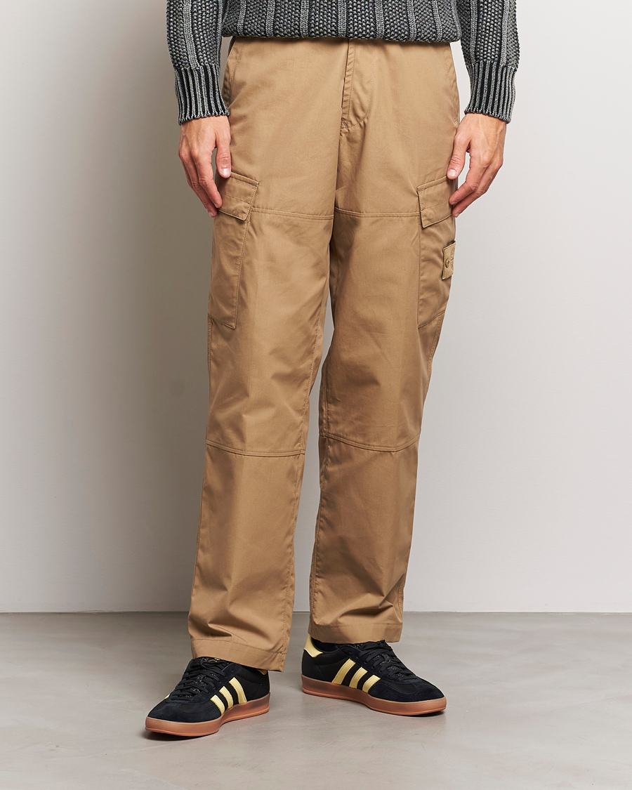 Herre | Nye varemærker | Stone Island | Ghost Piece O-Ventile Trousers Dark Beige
