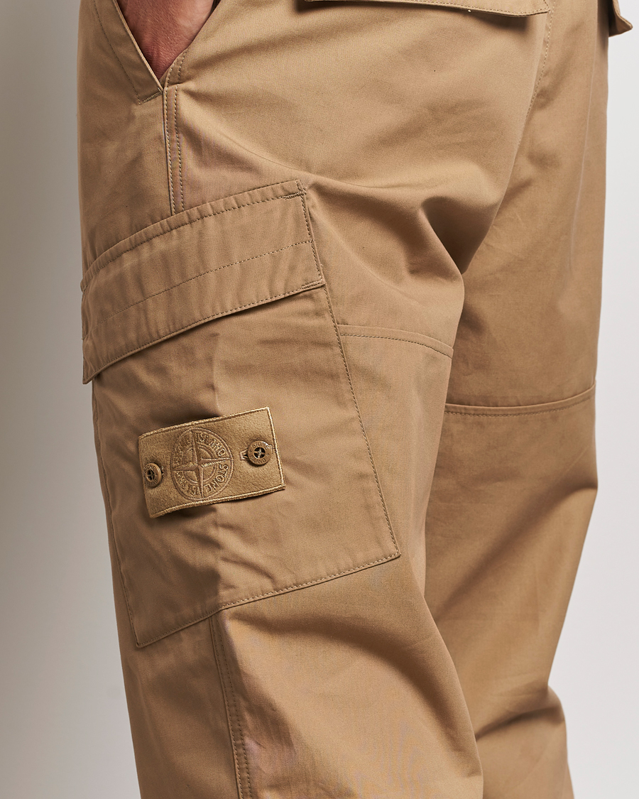 Herre | Bukser | Stone Island | Ghost Piece O-Ventile Trousers Dark Beige