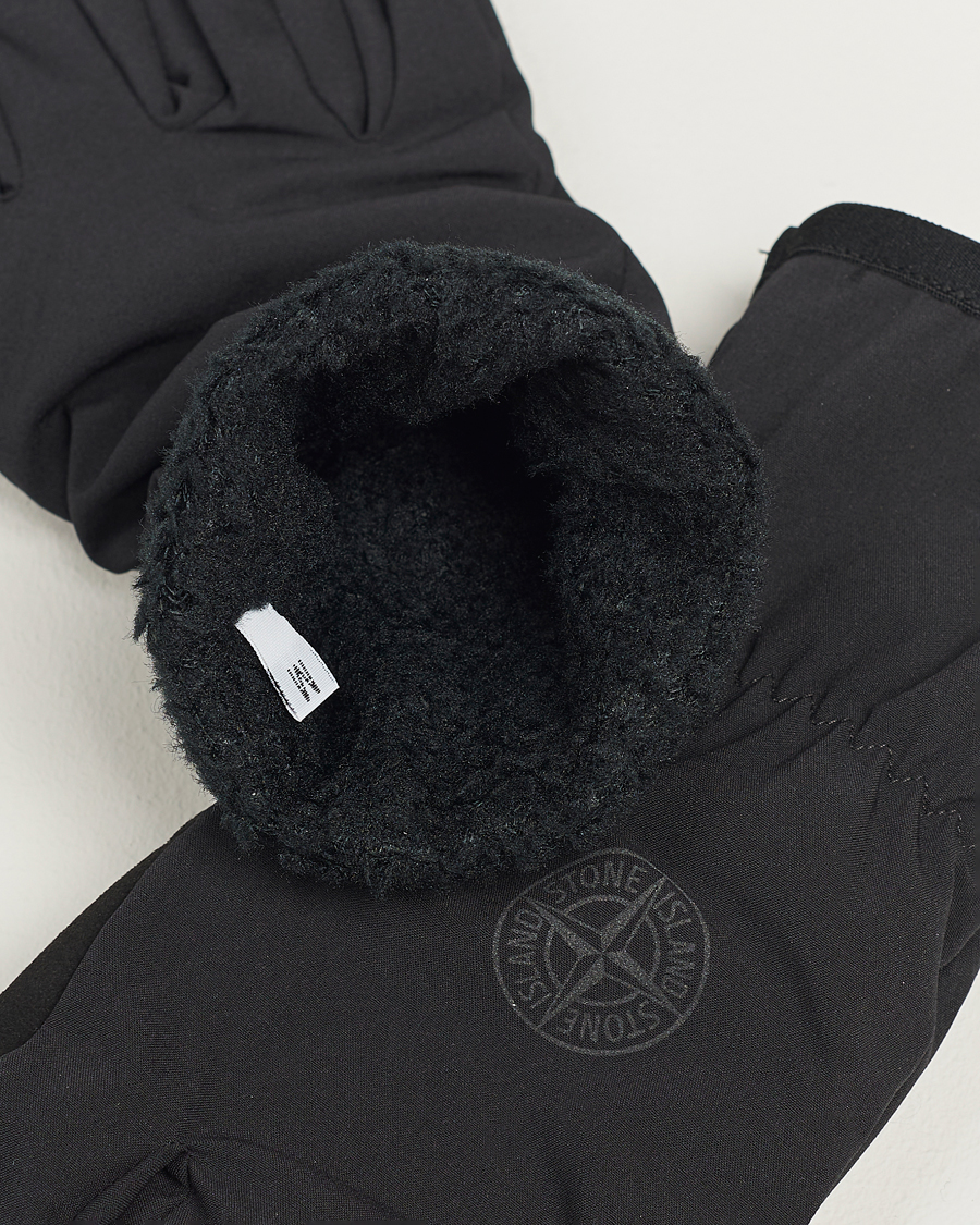 Herre |  | Stone Island | Soft Shell-R_e Recycled Gloves Black