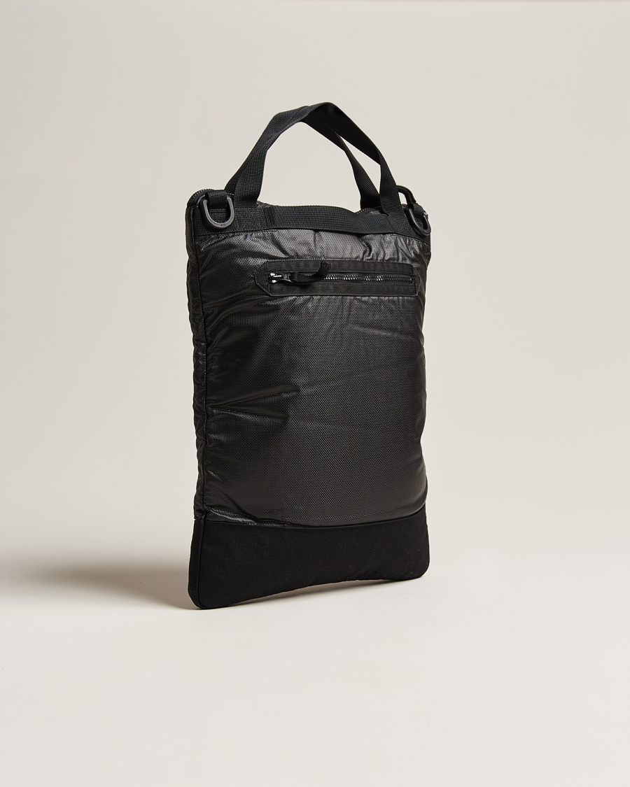 Herre | Tote bags | Stone Island | Garment Dyed Mussola Gommata Canvas Tote Black