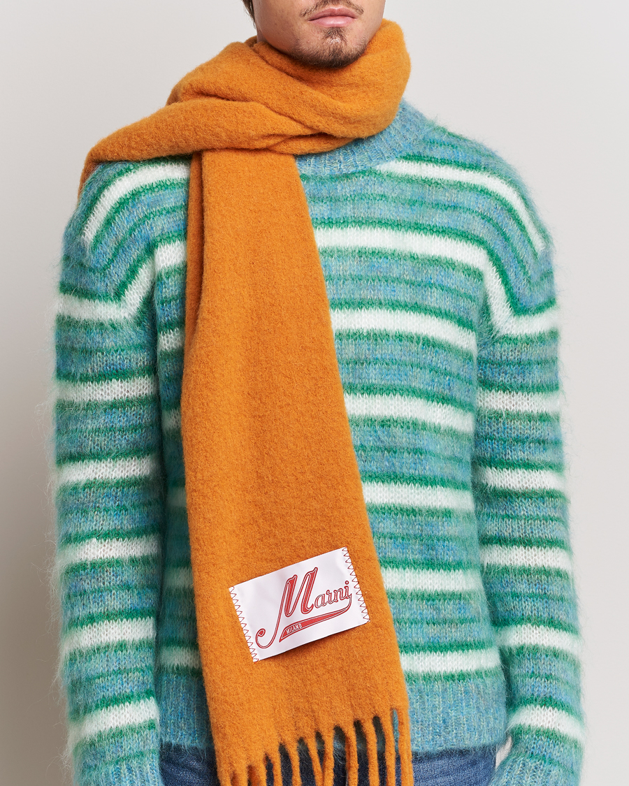 Herre | Marni Brushed Alpaca Scarf Arabesque | Marni | Brushed Alpaca Scarf Arabesque