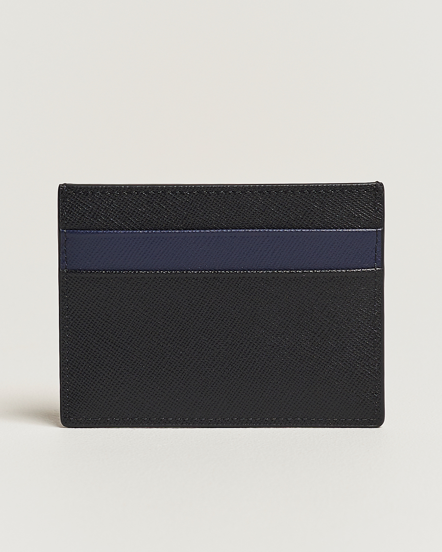 Herre | Marni Saffiano Leather Cardholder Blublack | Marni | Saffiano Leather Cardholder Blublack